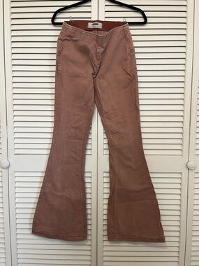 Rock and Roll Denim Pull On Flared Women’s Jeans in Dusty Rose